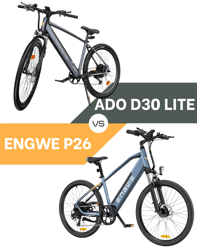 So sánh xe đạp trợ lực điện Engwe P26 và ADO D30 Lite
