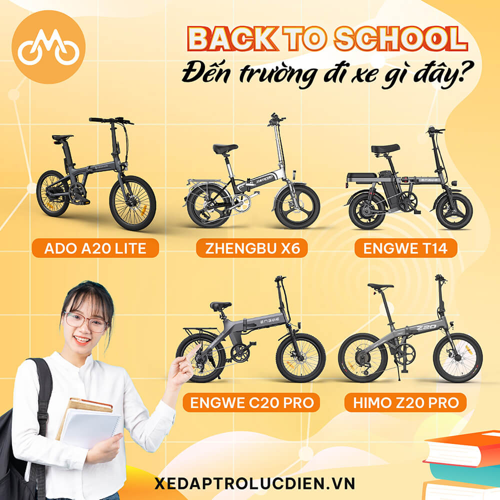 xe đạp trợ lực điện cho học sinh